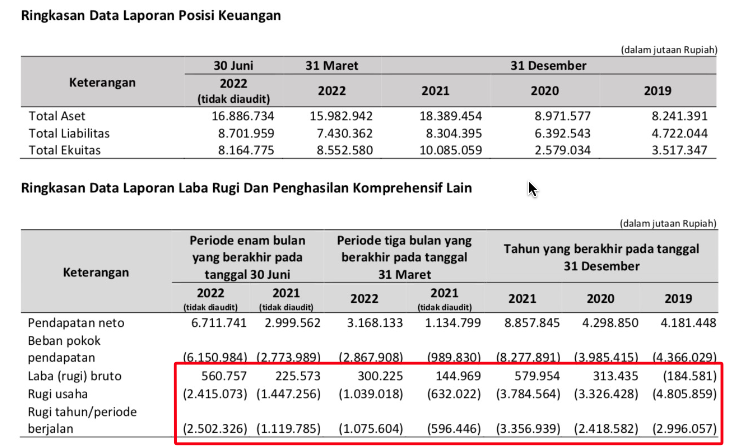 Laporan Neraca dan Laba/rugi Blibli